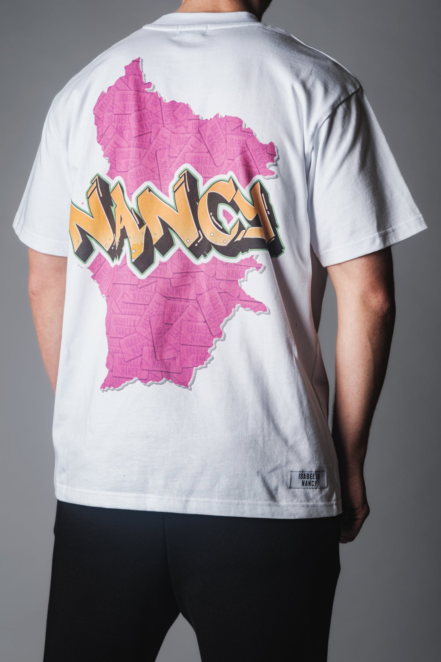 Pink London Print T-Shirt - White